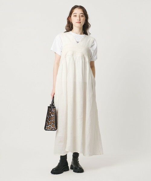 UNITED ARROWS / ユナイテッドアローズ ロング・マキシ丈ワンピース | エンブロイダリー ノースリーブ ワンピース | 詳細3