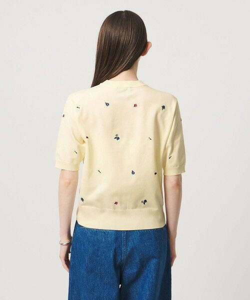 UNITED ARROWS / ユナイテッドアローズ カーディガン・ボレロ | フラワー エンブロイダリー ショートスリーブ カーディガン ‐ウォッシャブル‐ | 詳細5