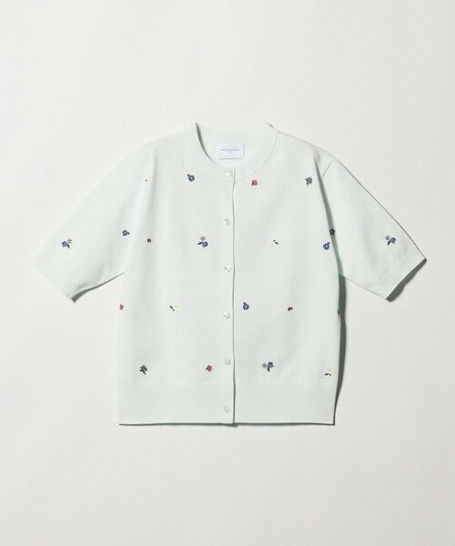 UNITED ARROWS / ユナイテッドアローズ カーディガン・ボレロ | フラワー エンブロイダリー ショートスリーブ カーディガン ‐ウォッシャブル‐ | 詳細14