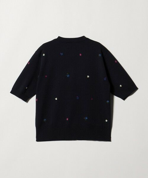 UNITED ARROWS / ユナイテッドアローズ カーディガン・ボレロ | フラワー エンブロイダリー ショートスリーブ カーディガン ‐ウォッシャブル‐ | 詳細5