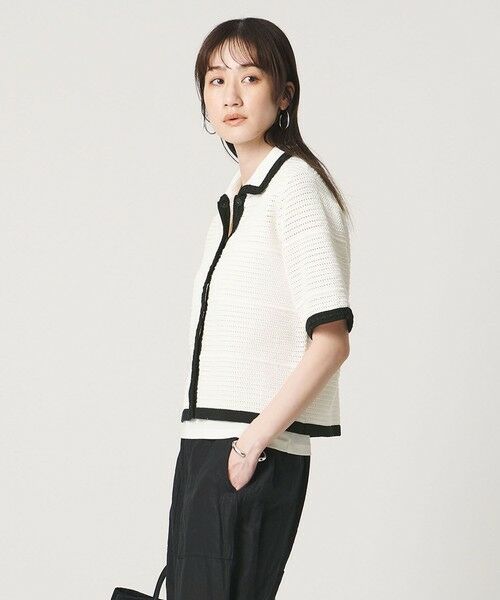 UNITED ARROWS / ユナイテッドアローズ カーディガン・ボレロ | メッシュ スパングル カーディガン ‐ウォッシャブル‐ | 詳細3