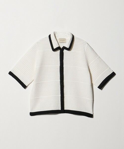 UNITED ARROWS / ユナイテッドアローズ カーディガン・ボレロ | メッシュ スパングル カーディガン ‐ウォッシャブル‐（OFF WHITE）
