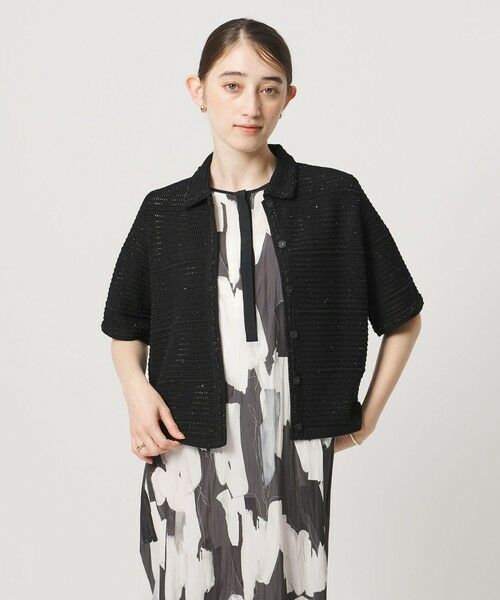 UNITED ARROWS / ユナイテッドアローズ カーディガン・ボレロ | メッシュ スパングル カーディガン ‐ウォッシャブル‐ | 詳細11