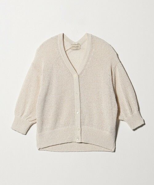 UNITED ARROWS / ユナイテッドアローズ カーディガン・ボレロ | ペーパー ハーフスリーブ カーディガン（NATURAL）