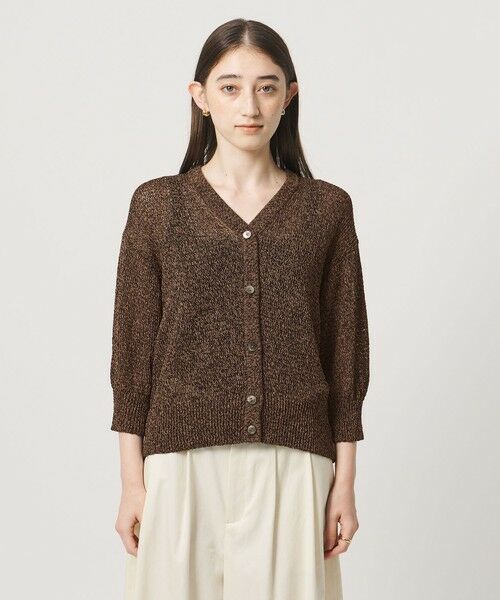 UNITED ARROWS / ユナイテッドアローズ カーディガン・ボレロ | ペーパー ハーフスリーブ カーディガン | 詳細11
