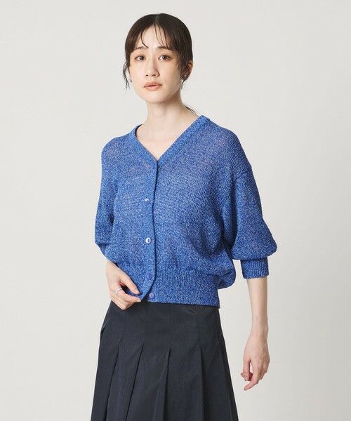 UNITED ARROWS / ユナイテッドアローズ カーディガン・ボレロ | ペーパー ハーフスリーブ カーディガン | 詳細18