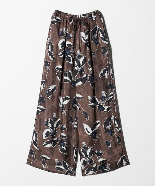 UNITED ARROWS / ユナイテッドアローズ チノ・ワークパンツ | ＜SACRA＞ペイント フローラ パンツ（MD.BROWN）