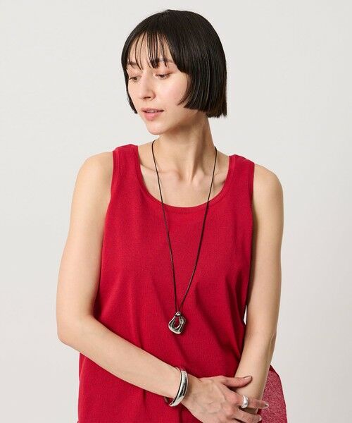 UNITED ARROWS / ユナイテッドアローズ ネックレス・ペンダント・チョーカー | メルティング スクエア コード ネックレス（SILVER）