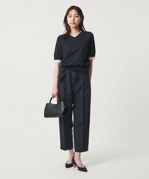 UNITED ARROWS / ユナイテッドアローズ スラックス・ドレスパンツ | ハケメ ライク テーパードパンツ ‐ウォッシャブル‐ | 詳細9