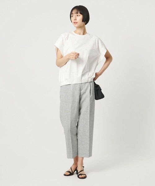 UNITED ARROWS / ユナイテッドアローズ スラックス・ドレスパンツ | ハケメ ライク テーパードパンツ ‐ウォッシャブル‐ | 詳細14