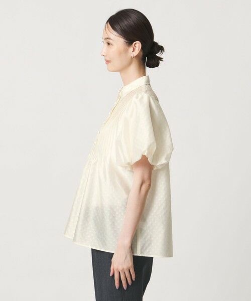 UNITED ARROWS / ユナイテッドアローズ シャツ・ブラウス | ドットエンボス ピンタック ブラウス ‐ウォッシャブル‐ | 詳細6