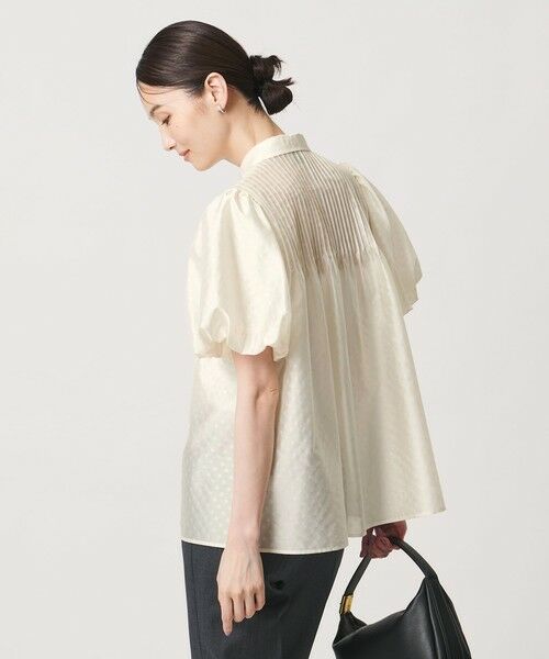 UNITED ARROWS / ユナイテッドアローズ シャツ・ブラウス | ドットエンボス ピンタック ブラウス ‐ウォッシャブル‐ | 詳細3