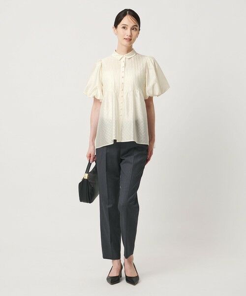 UNITED ARROWS / ユナイテッドアローズ シャツ・ブラウス | ドットエンボス ピンタック ブラウス ‐ウォッシャブル‐ | 詳細4
