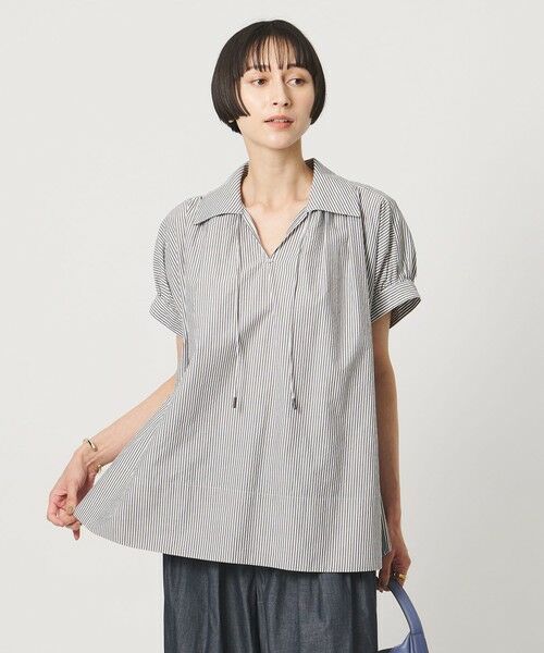 UNITED ARROWS / ユナイテッドアローズ シャツ・ブラウス | テントライン スキッパー ブラウス ‐ウォッシャブル‐ | 詳細19