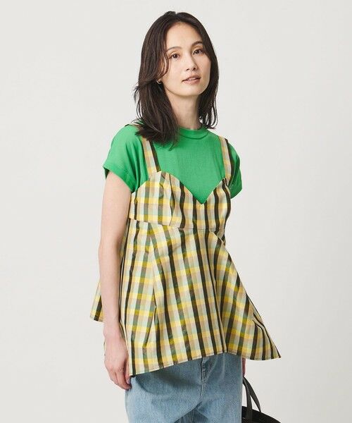 UNITED ARROWS / ユナイテッドアローズ キャミソール・チューブトップ | カラー ギンガムチェック キャミソール ‐ウォッシャブル‐ | 詳細18