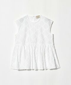 UNITED ARROWS / ユナイテッドアローズ シャツ・ブラウス | エンブロイダリー フリル フレンチスリーブ ブラウス