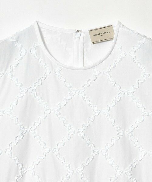 UNITED ARROWS / ユナイテッドアローズ シャツ・ブラウス | エンブロイダリー フリル フレンチスリーブ ブラウス | 詳細5