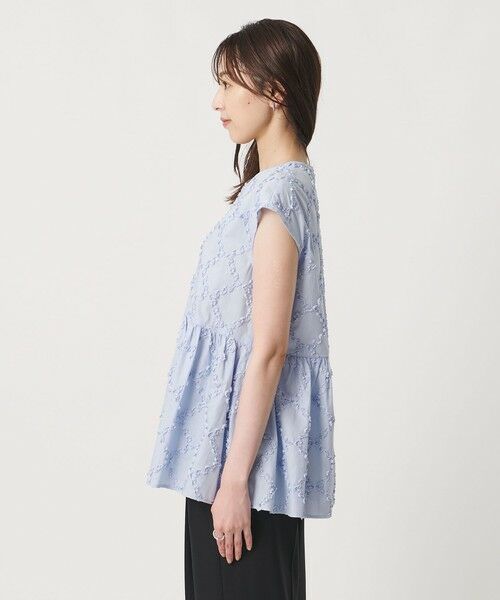 UNITED ARROWS / ユナイテッドアローズ シャツ・ブラウス | エンブロイダリー フリル フレンチスリーブ ブラウス | 詳細16