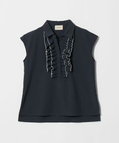 UNITED ARROWS / ユナイテッドアローズ シャツ・ブラウス | メロー フリル スキッパー フレンチスリーブ シャツ ‐防シワ 吸水速乾 UVカット 遮熱性 接触冷感‐