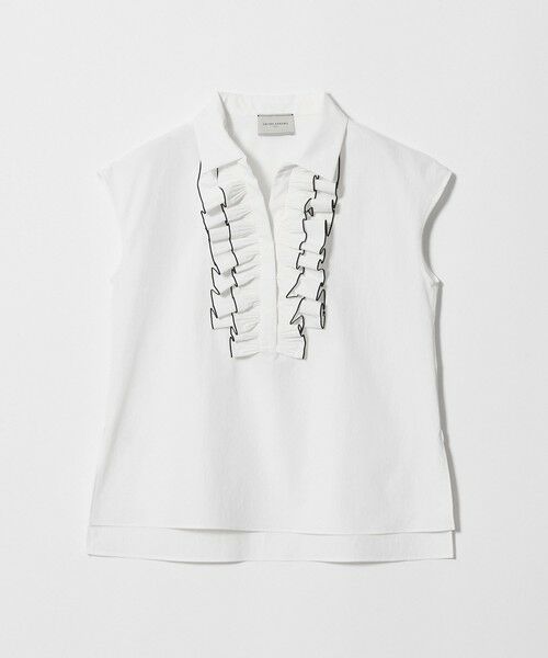 UNITED ARROWS / ユナイテッドアローズ シャツ・ブラウス | メロー フリル スキッパー フレンチスリーブ シャツ ‐防シワ 吸水速乾 UVカット 遮熱性 接触冷感‐ | 詳細3