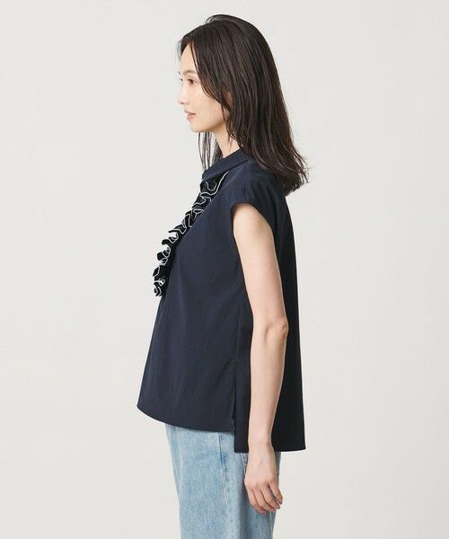 UNITED ARROWS / ユナイテッドアローズ シャツ・ブラウス | メロー フリル スキッパー フレンチスリーブ シャツ ‐防シワ 吸水速乾 UVカット 遮熱性 接触冷感‐ | 詳細22