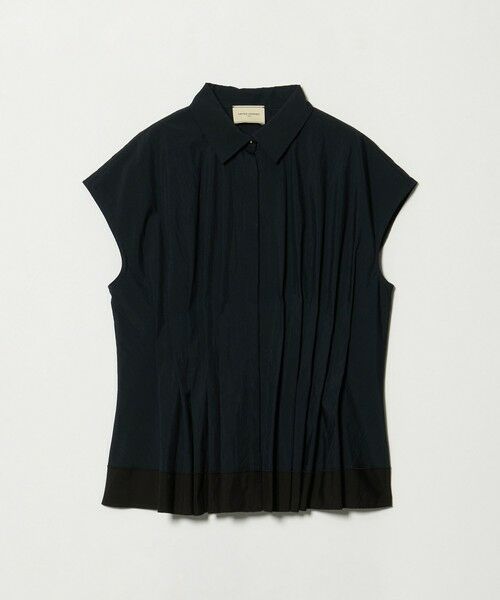 UNITED ARROWS / ユナイテッドアローズ シャツ・ブラウス | タック フレンチスリーブ シャツ（NAVY）