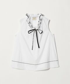 UNITED ARROWS / ユナイテッドアローズ シャツ・ブラウス | スタンド フリル ノースリーブ ブラウス ‐ウォッシャブル‐