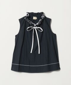 UNITED ARROWS / ユナイテッドアローズ シャツ・ブラウス | スタンド フリル ノースリーブ ブラウス ‐ウォッシャブル‐
