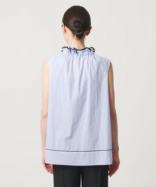 UNITED ARROWS / ユナイテッドアローズ シャツ・ブラウス | スタンド フリル ノースリーブ ブラウス ‐ウォッシャブル‐ | 詳細12