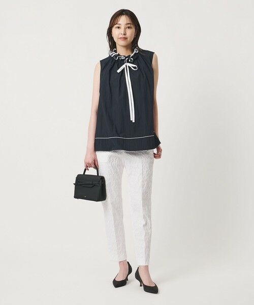 UNITED ARROWS / ユナイテッドアローズ シャツ・ブラウス | スタンド フリル ノースリーブ ブラウス ‐ウォッシャブル‐ | 詳細23
