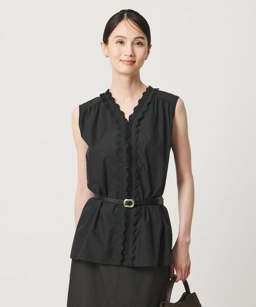 UNITED ARROWS / ユナイテッドアローズ シャツ・ブラウス | 2WAY タックフリル ノースリーブ ブラウス | 詳細7