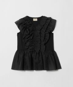 UNITED ARROWS / ユナイテッドアローズ カットソー | レディー フリル チュール カットソー ‐ウォッシャブル‐