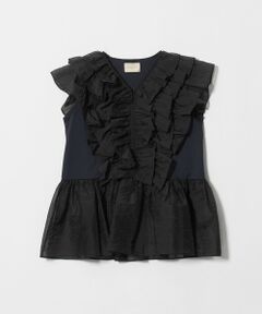 UNITED ARROWS / ユナイテッドアローズ カットソー | レディー フリル チュール カットソー ‐ウォッシャブル‐