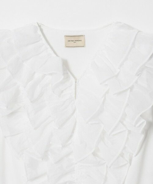 UNITED ARROWS / ユナイテッドアローズ カットソー | レディー フリル チュール カットソー ‐ウォッシャブル‐ | 詳細6