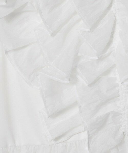 UNITED ARROWS / ユナイテッドアローズ カットソー | レディー フリル チュール カットソー ‐ウォッシャブル‐ | 詳細7