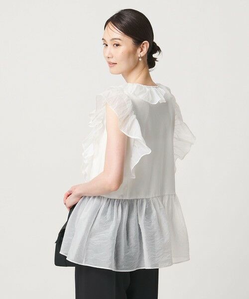 UNITED ARROWS / ユナイテッドアローズ カットソー | レディー フリル チュール カットソー ‐ウォッシャブル‐ | 詳細3