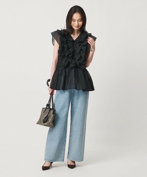 UNITED ARROWS / ユナイテッドアローズ カットソー | レディー フリル チュール カットソー ‐ウォッシャブル‐ | 詳細10