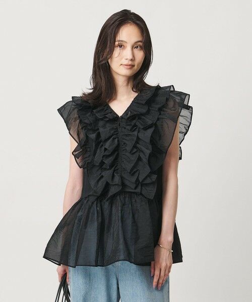 UNITED ARROWS / ユナイテッドアローズ カットソー | レディー フリル チュール カットソー ‐ウォッシャブル‐ | 詳細8