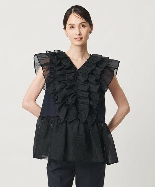 UNITED ARROWS / ユナイテッドアローズ カットソー | レディー フリル チュール カットソー ‐ウォッシャブル‐ | 詳細14
