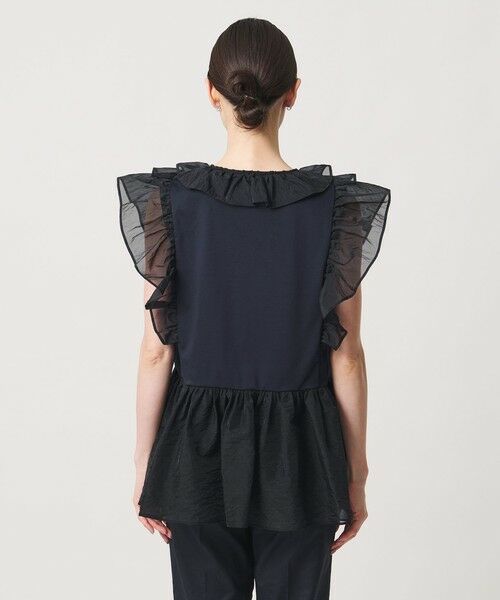 UNITED ARROWS / ユナイテッドアローズ カットソー | レディー フリル チュール カットソー ‐ウォッシャブル‐ | 詳細19