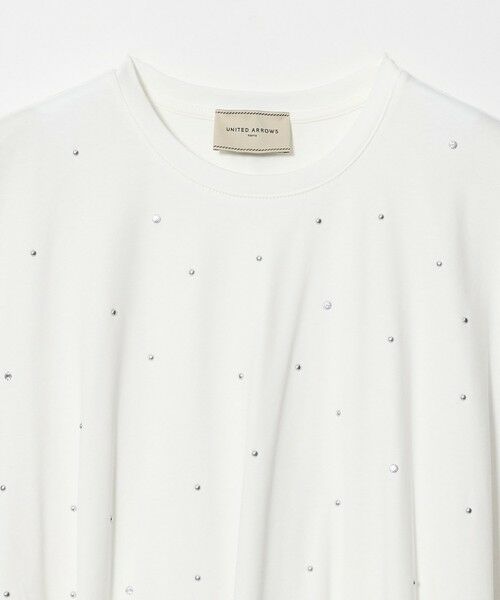 UNITED ARROWS / ユナイテッドアローズ カットソー | ビジュー Tシャツ ‐接触冷感‐ | 詳細5