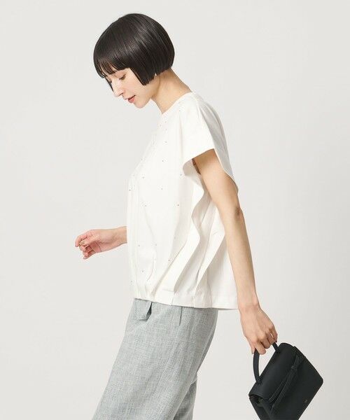 UNITED ARROWS / ユナイテッドアローズ カットソー | ビジュー Tシャツ ‐接触冷感‐ | 詳細2