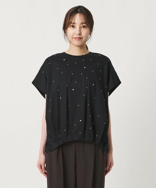UNITED ARROWS / ユナイテッドアローズ カットソー | ビジュー Tシャツ ‐接触冷感‐ | 詳細9