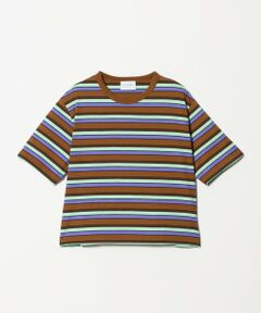 UNITED ARROWS / ユナイテッドアローズ カットソー | マルチボーダー ハーフスリーブ Tシャツ