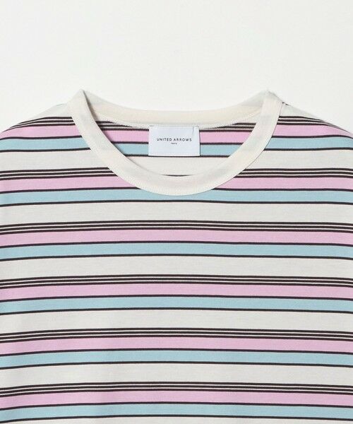 UNITED ARROWS / ユナイテッドアローズ カットソー | マルチボーダー ハーフスリーブ Tシャツ | 詳細7