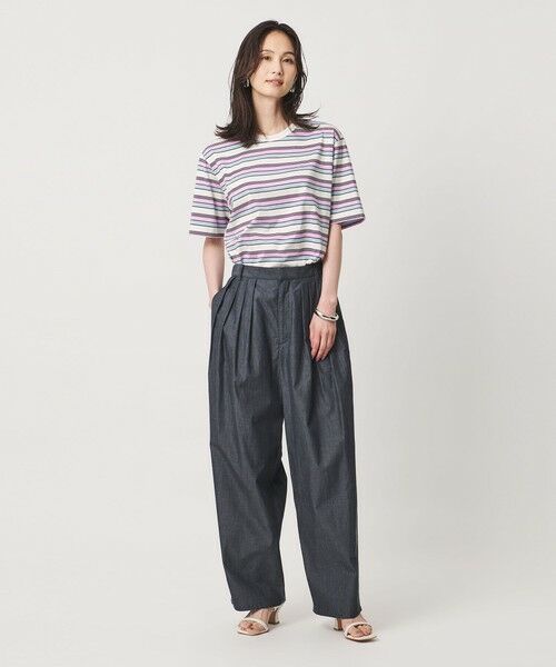 UNITED ARROWS / ユナイテッドアローズ カットソー | マルチボーダー ハーフスリーブ Tシャツ | 詳細2