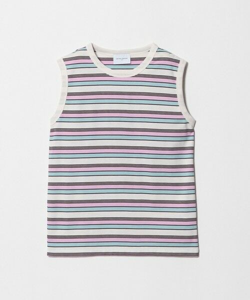 UNITED ARROWS / ユナイテッドアローズ キャミソール・チューブトップ | マルチボーダー ノースリーブ Tシャツ | 詳細6