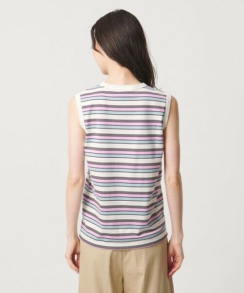 UNITED ARROWS / ユナイテッドアローズ キャミソール・チューブトップ | マルチボーダー ノースリーブ Tシャツ | 詳細5