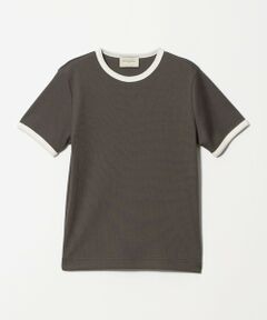 UNITED ARROWS / ユナイテッドアローズ カットソー | リブ バイカラーパイピング ショートスリーブ Tシャツ