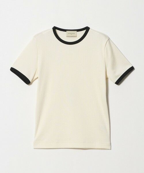 UNITED ARROWS / ユナイテッドアローズ カットソー | リブ バイカラーパイピング ショートスリーブ Tシャツ | 詳細4
